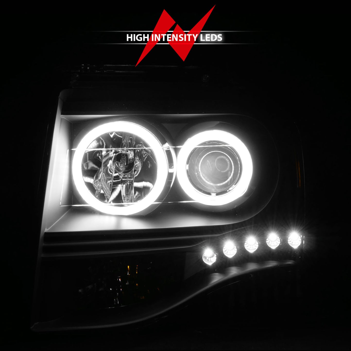 ANZO USA - Projector Headlight Set W/Halo - 111113