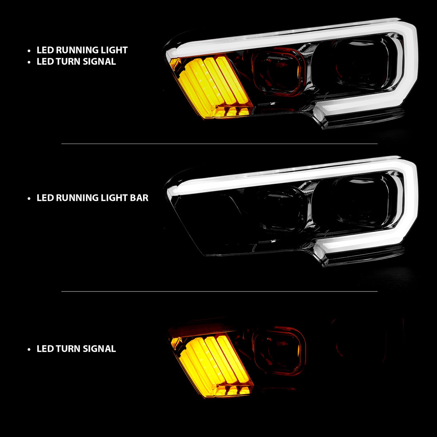 ANZO USA - ANZO USA Projector Headlights - 111380