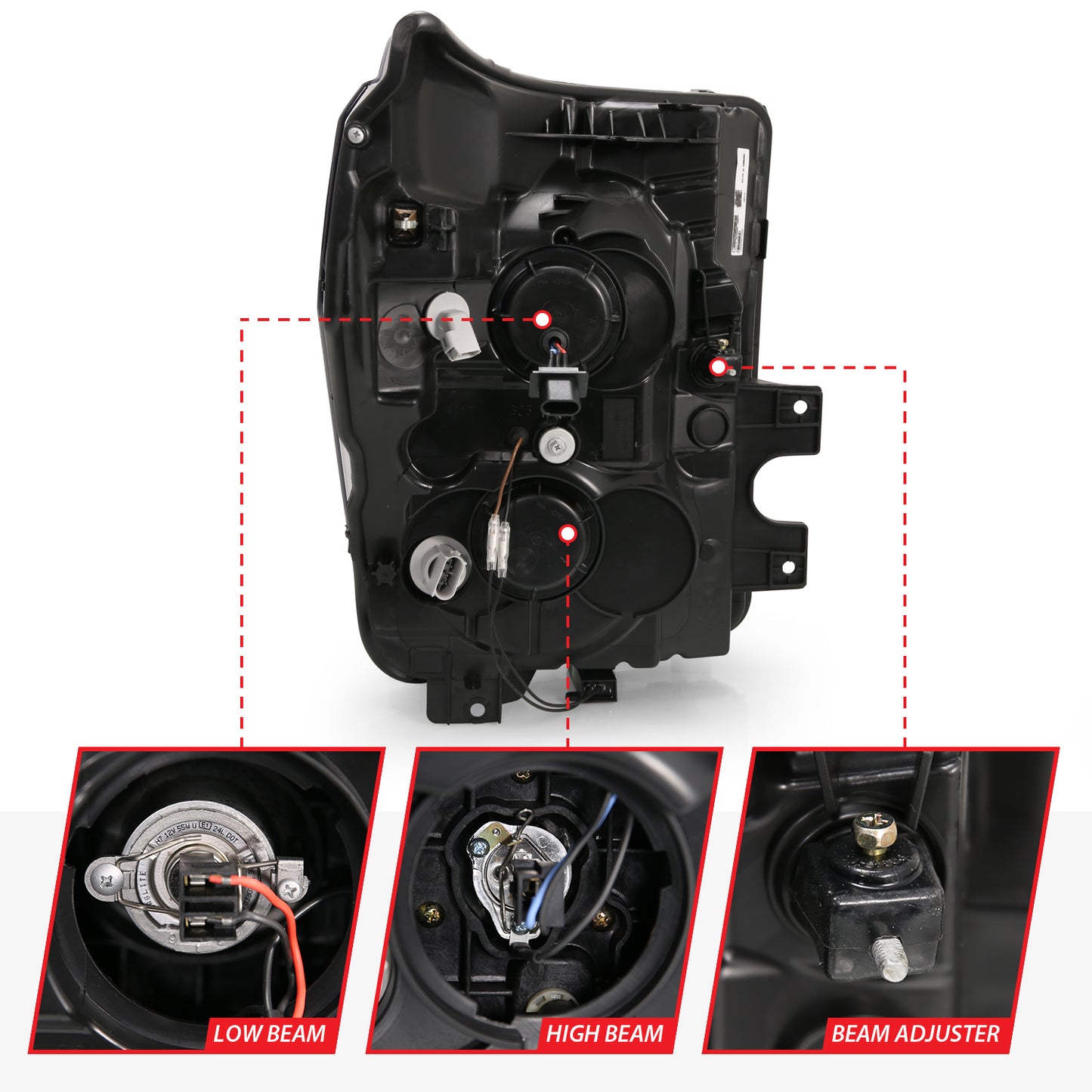 ANZO USA - ANZO USA Projector Headlights - 111406