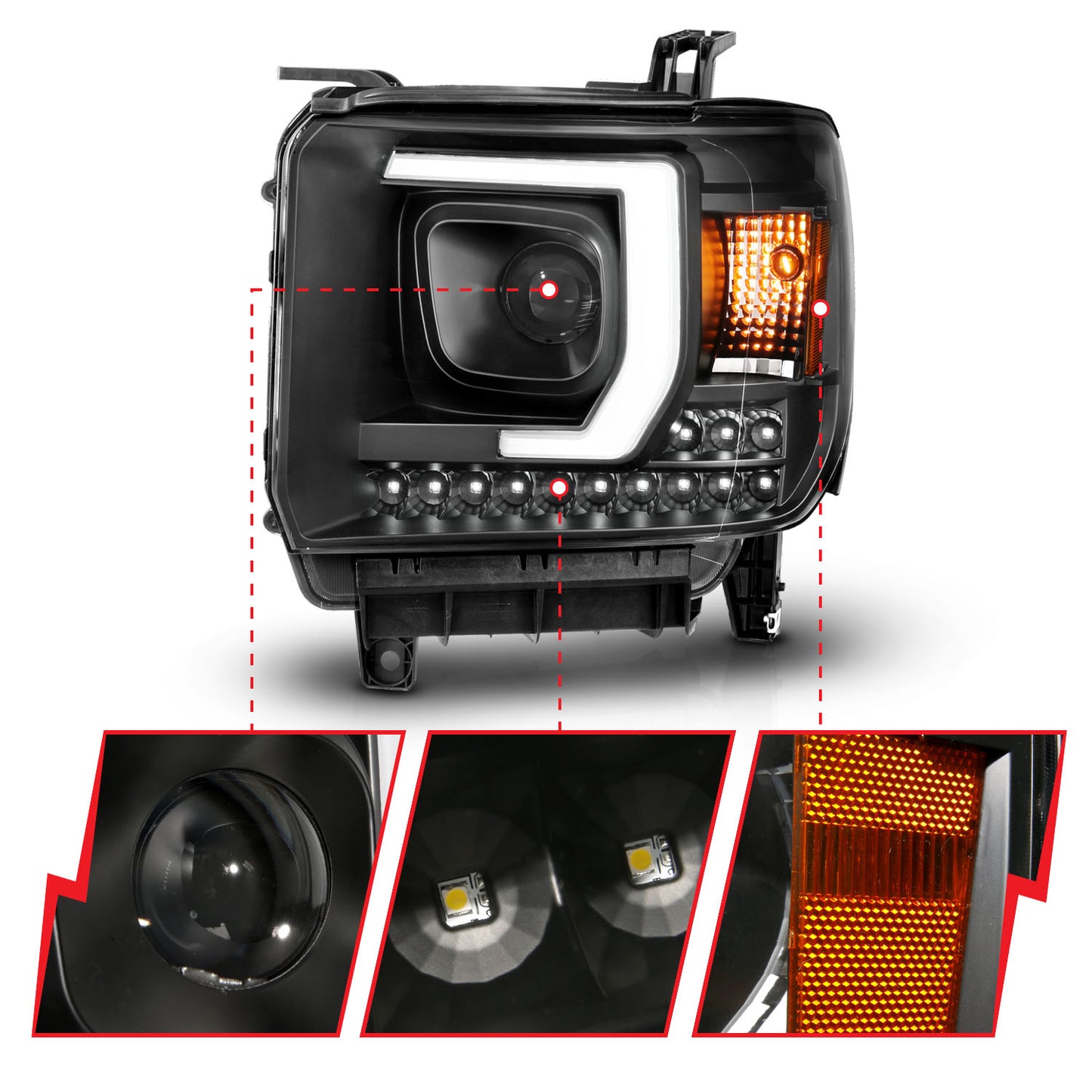 ANZO USA - Projector Headlight - 111450