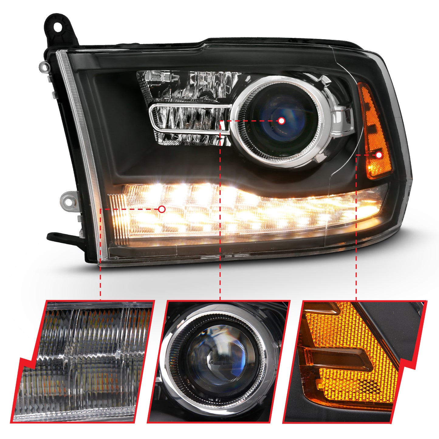 ANZO USA - Projector Headlight - 111489