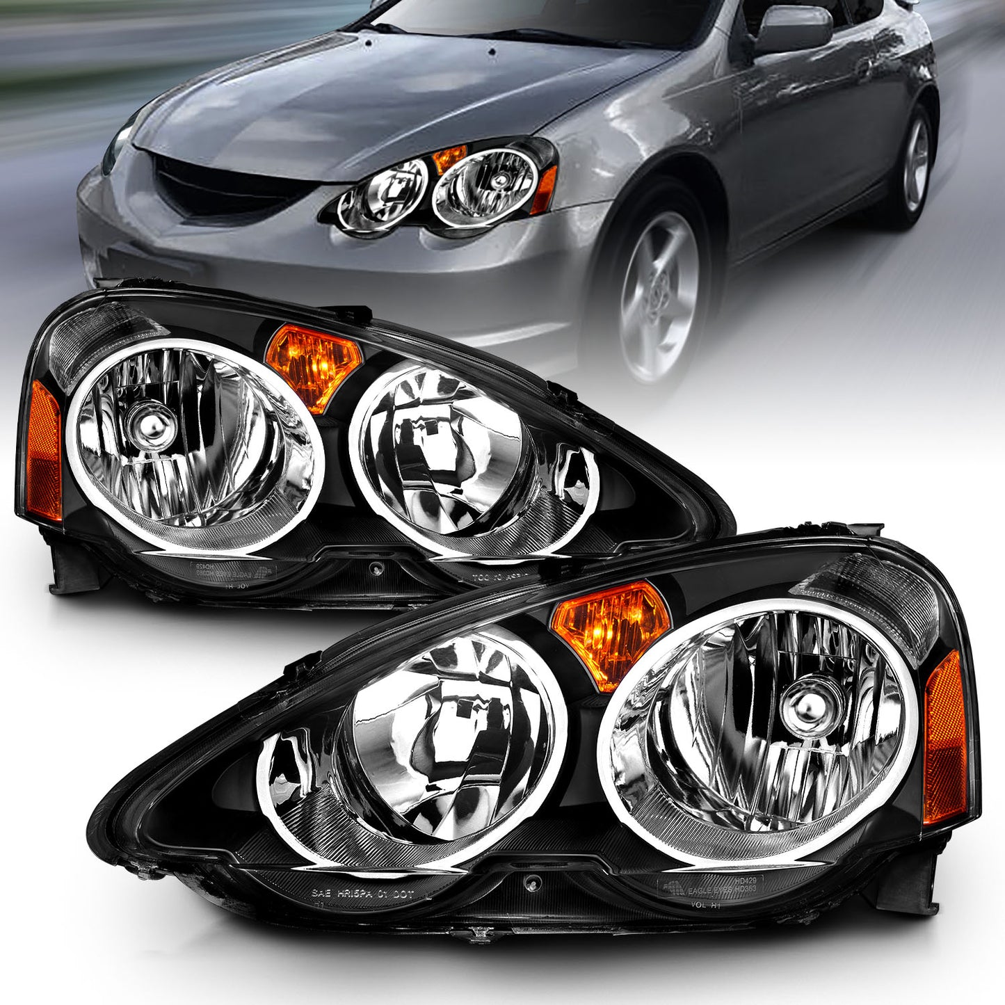 ANZO USA - Crystal Headlight Set - 121209