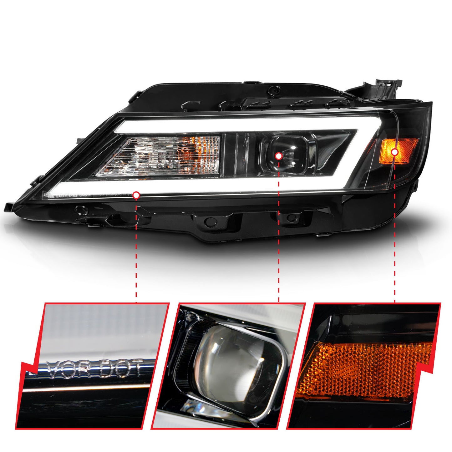 ANZO USA - Projector Headlight Set - 121574
