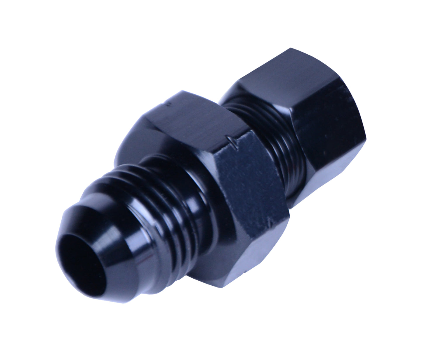 5/16” Transmission Cooler Line To -6AN Male Black Anodized Fitting