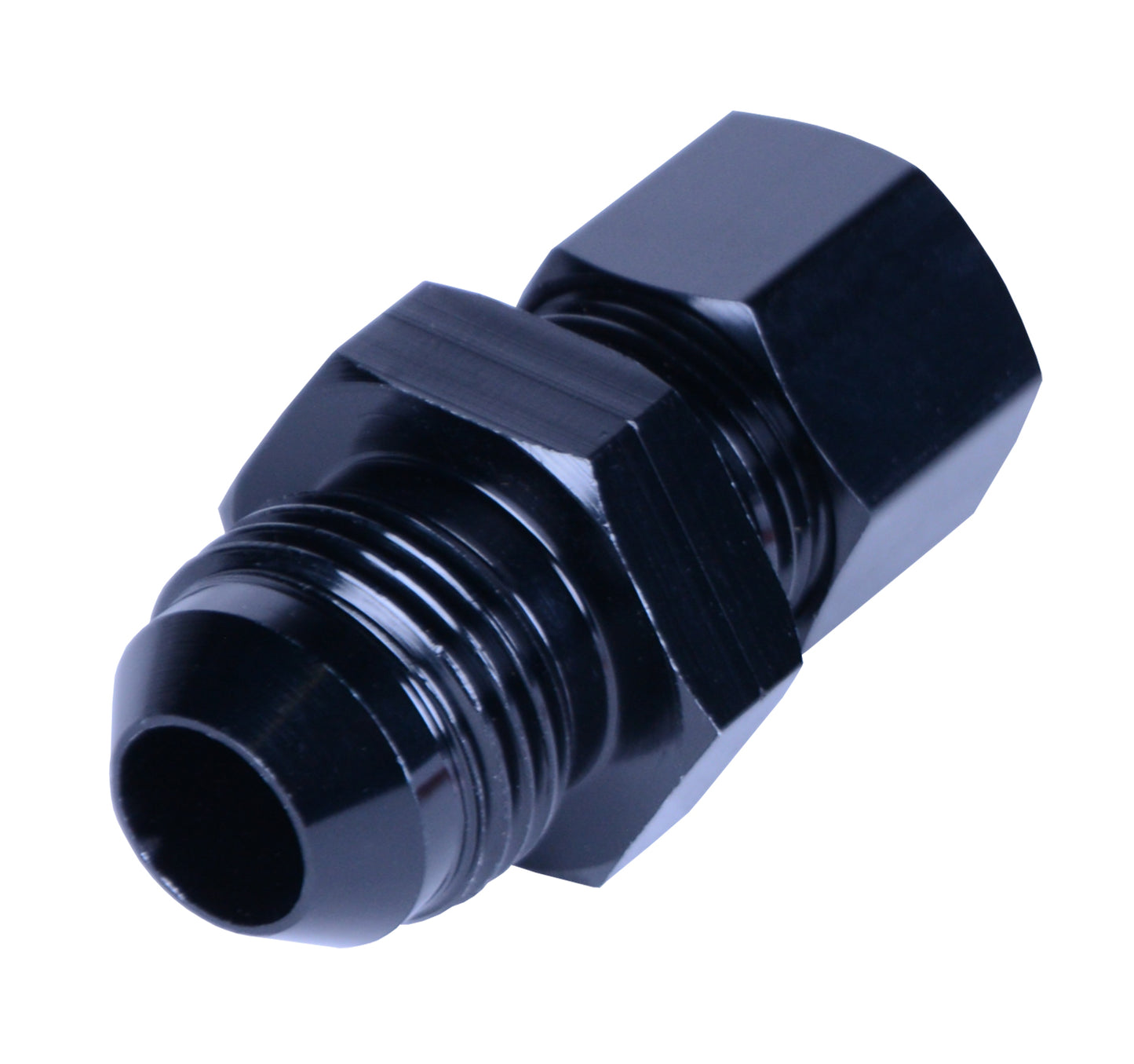 1/2” Transmission Cooler Line To -8AN Male Black Anodized Fitting