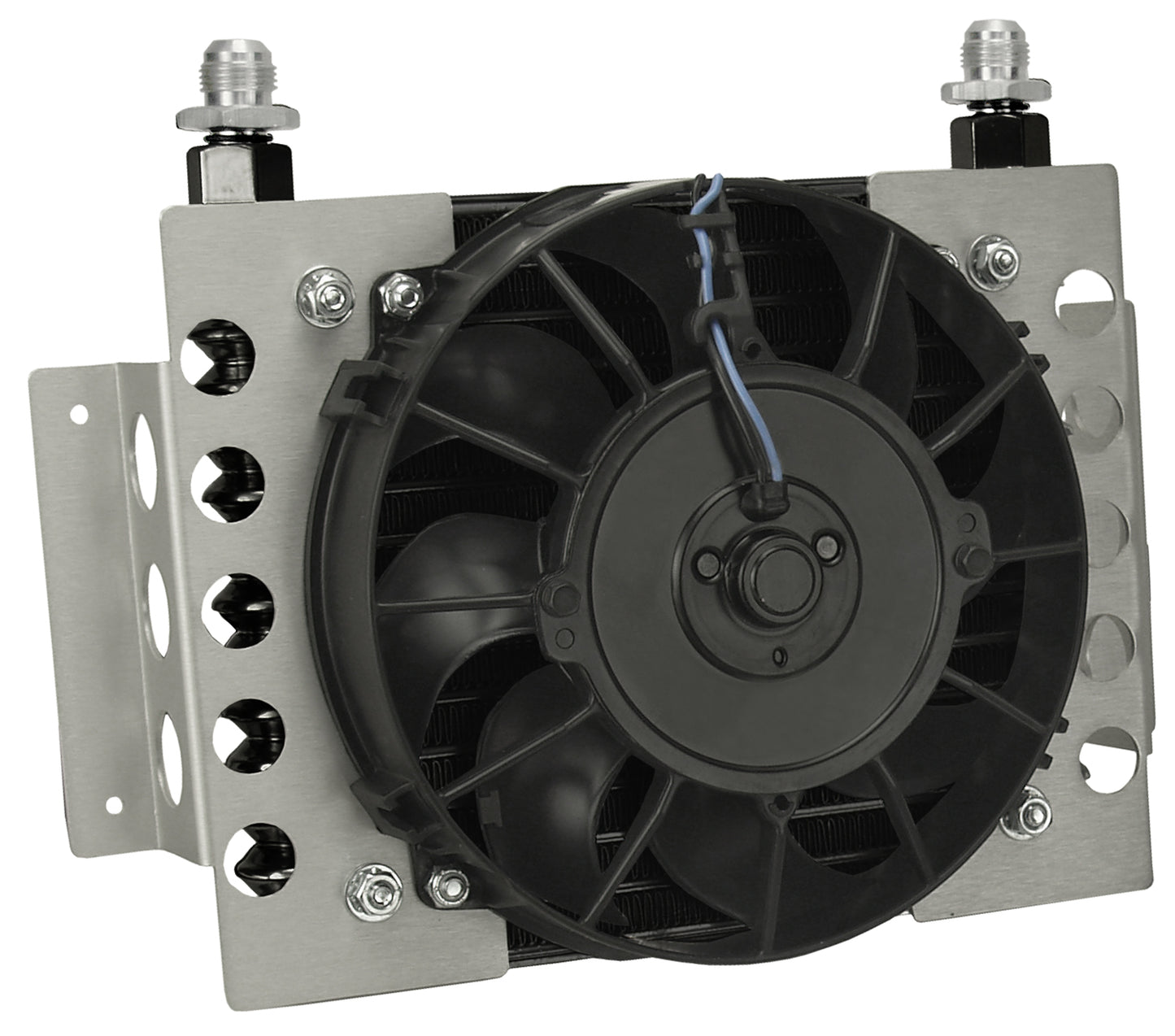 15 Row Atomic Cool Plate & Fin Remote Transmission Cooler Kit -8AN