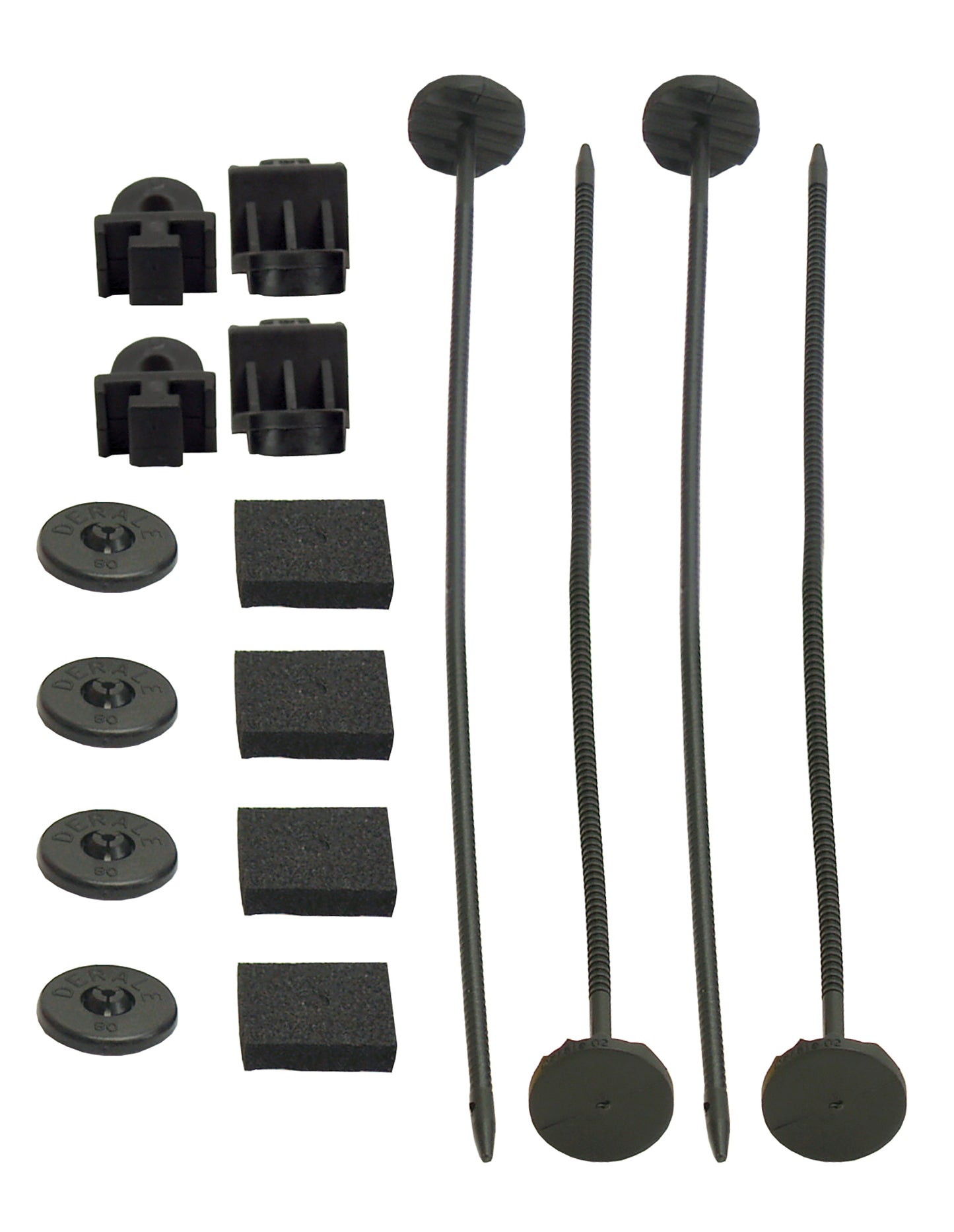Electric Fan Mounting Kit Plastic Rods Clips And Mounting Feet