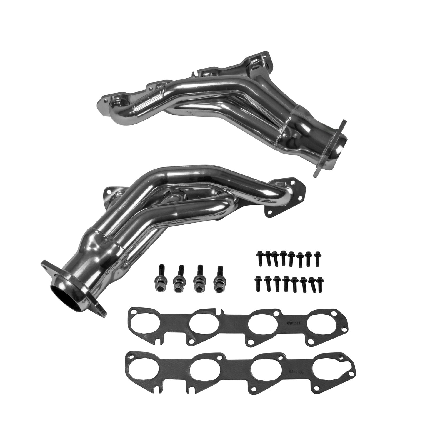 BBK DODGE 6.1L CHALLENGER CHARGER HEMI CARS 1-7/8 SHORTY HEADERS (CHROME)