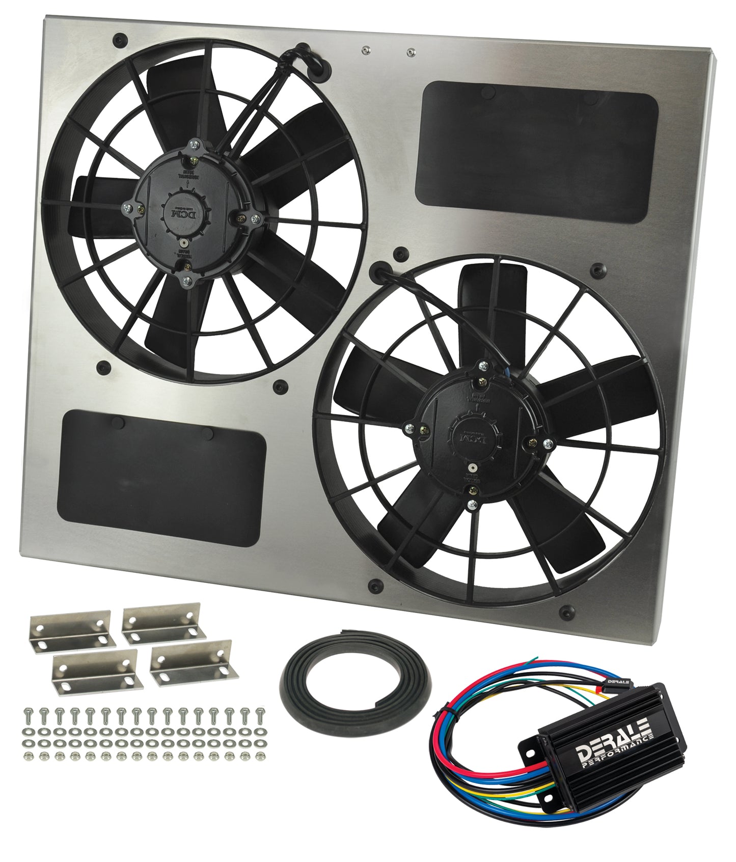 Powerpack - High Output Dual 11" RAD Fan/Alum Shroud Kit W/ PWM Controller