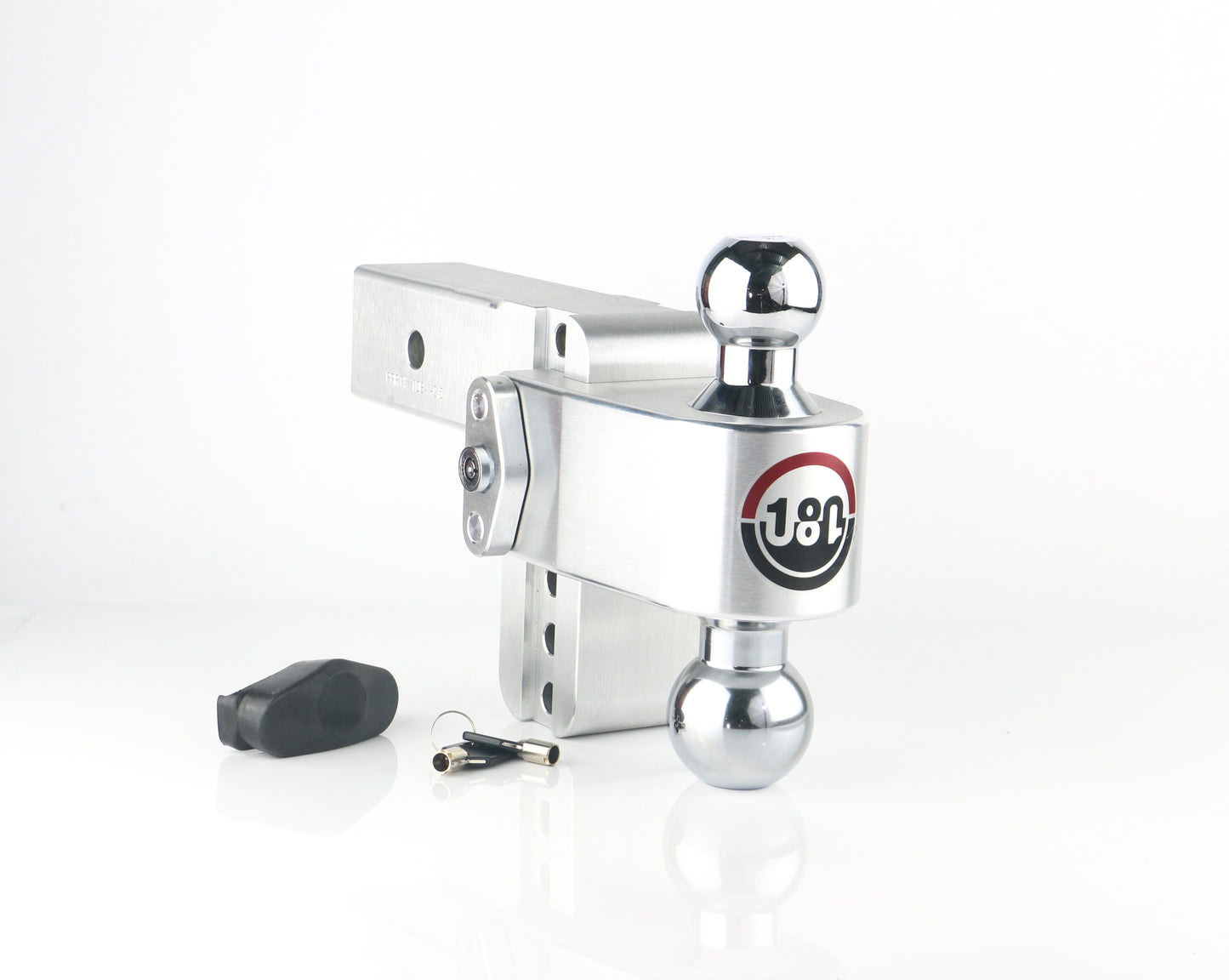 180 Hitch Chrome Ball - 4" Drop For 2.5" Receiver -