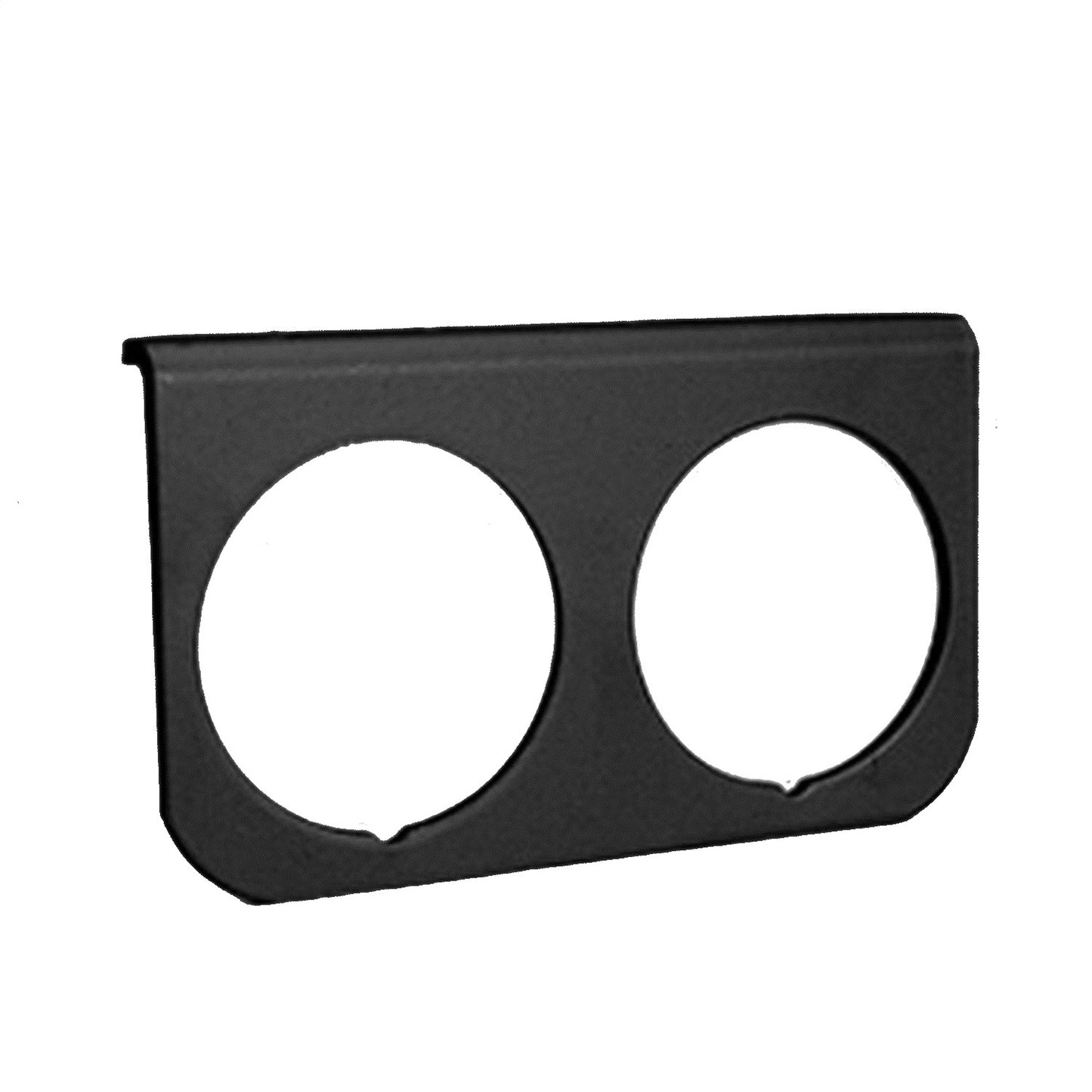 GAUGE MOUNTING PANEL DUAL 2-1/16 In. BLACK ALUMINUM