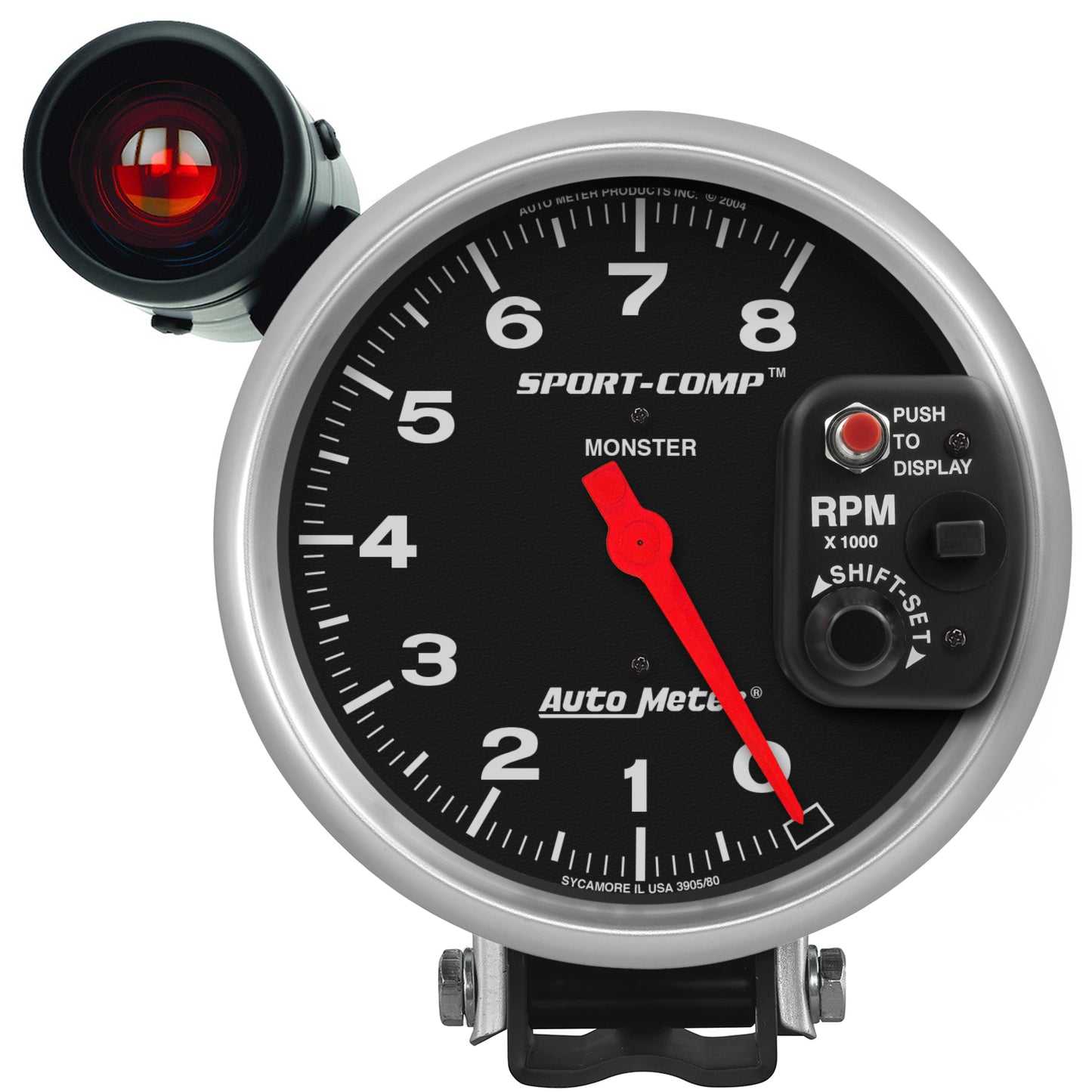 5 In. PEDESTAL TACHOMETER 0-8000 RPM SPORT-COMP