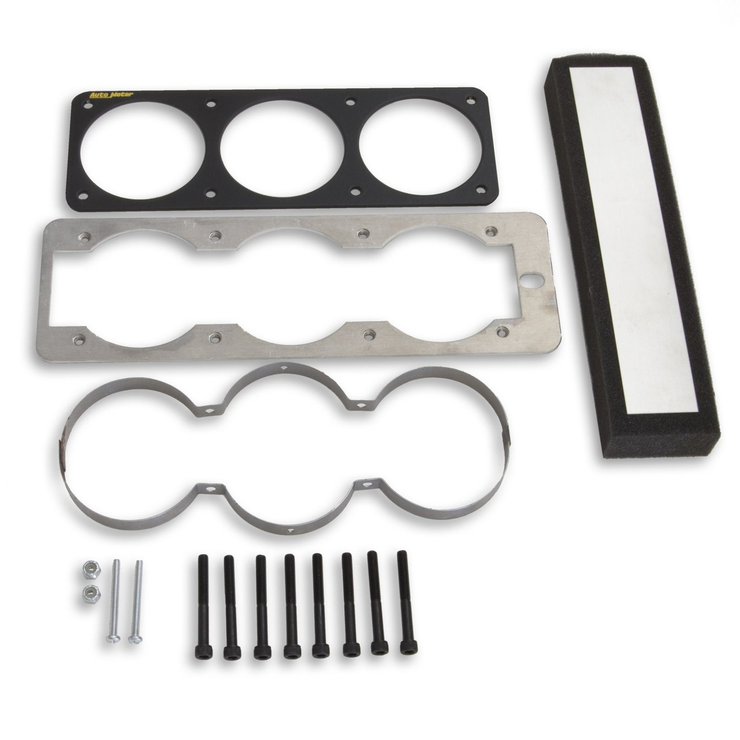 GAUGE CAGE TRIPLE 2-5/8 In. BLACK MUSTANG 87-93 FOX