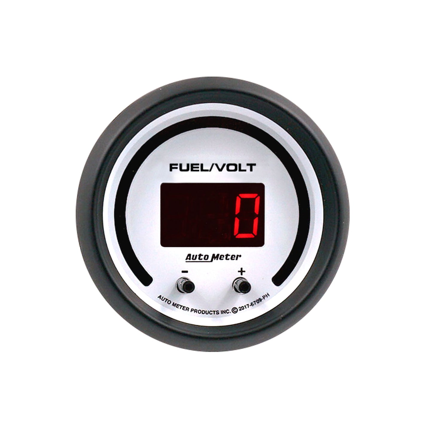 GAUGE FUEL/VOLT 2 1/16" TWO CHANNEL SELECTABLE PHANTOM ELITE DIGITAL