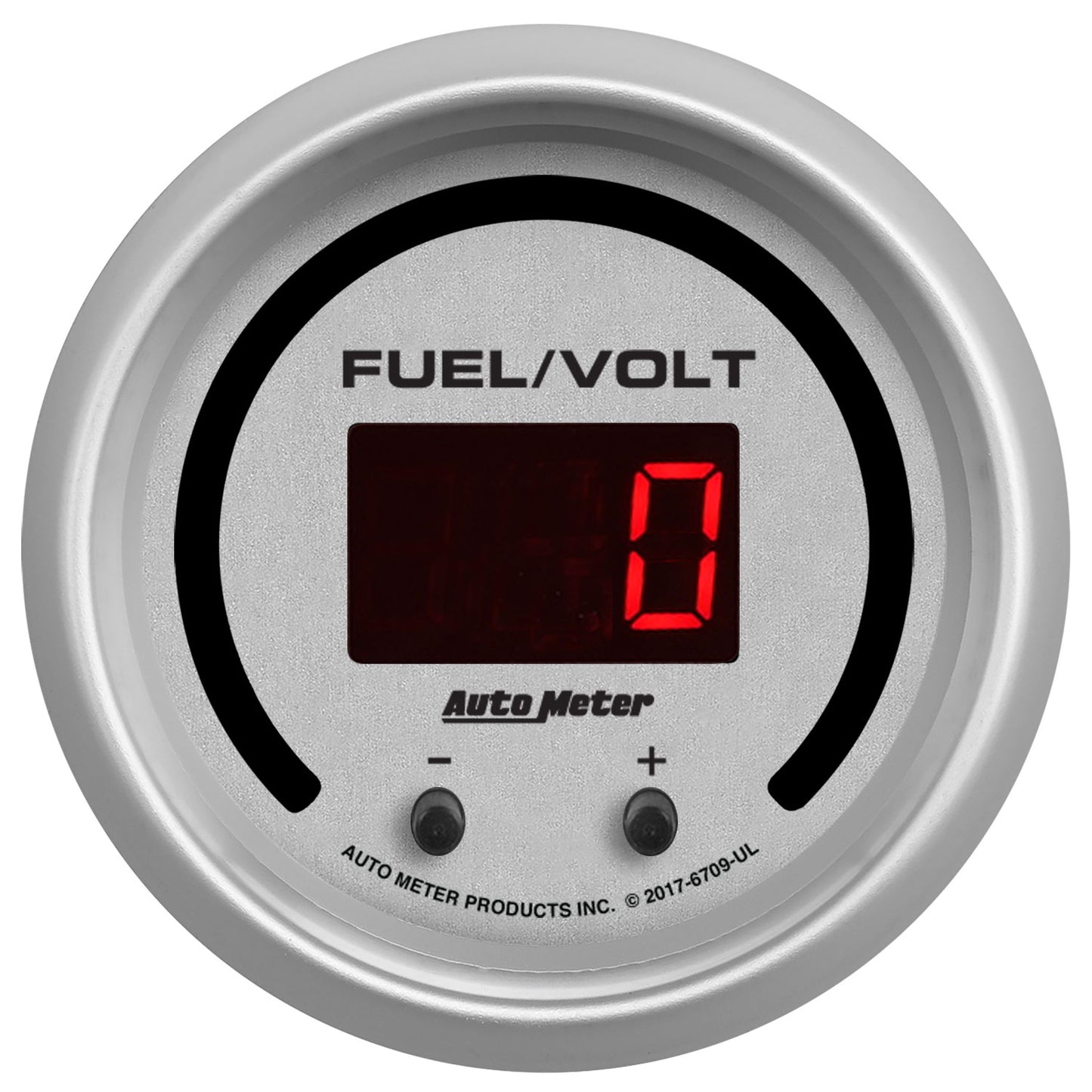 GAUGE FUEL/VOLT 2 1/16" TWO CHANNEL SELECTABLE ULTRA-LITE ELITE DIGITAL