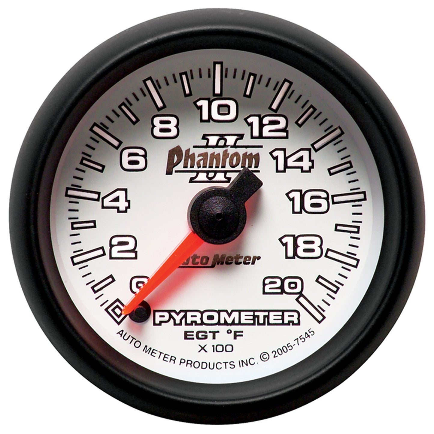 2-1/16 In. PYROMETER 0-2000 Fahrenheit PHANTOM II