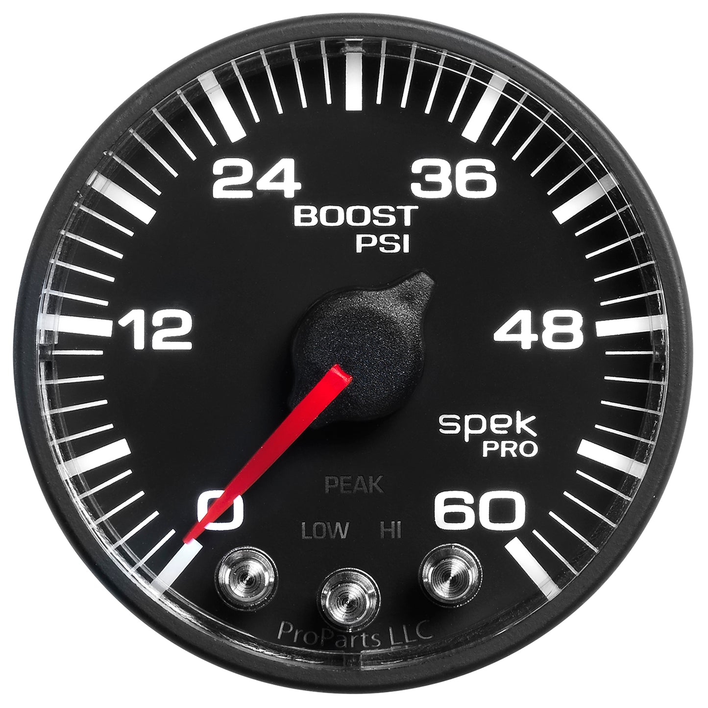 PILLAR KIT 0-60 PSI/0-2000 Fahrenheit/100-300 Fahrenheit 98-02 DODGE RAM W/O SPEAKER SPEK-PRO BLACK DIAL BLACK BEZEL FLAT ANTIGLARE LENS