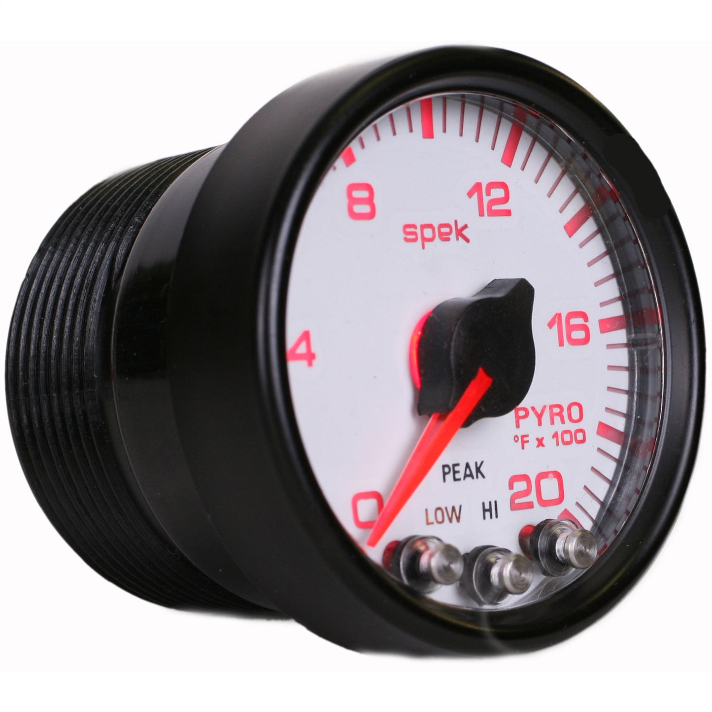 2-1/16 In. PYROMETER 0-2000 Fahrenheit SPEK-PRO WHITE/BLACK