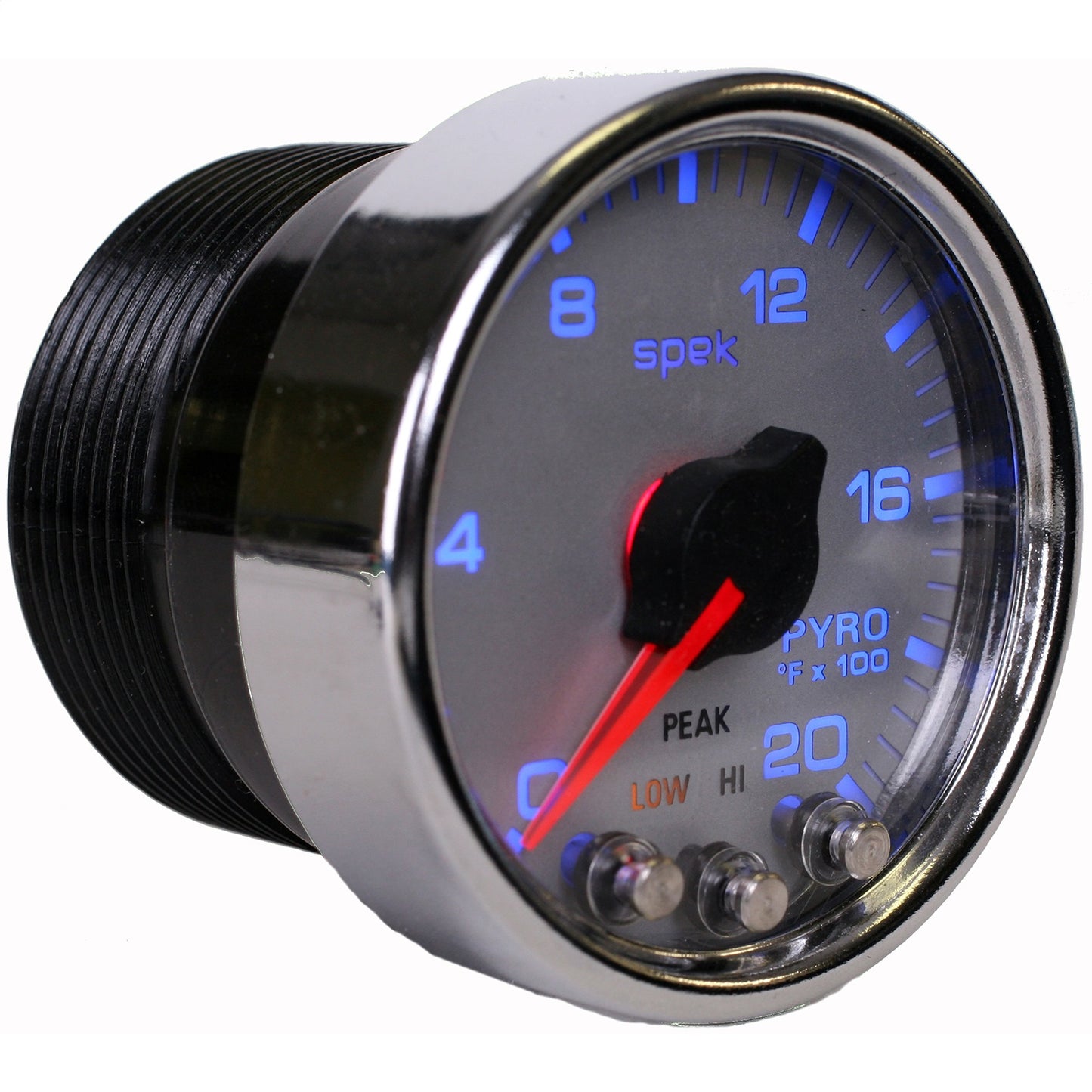 2-1/16 In. PYROMETER 0-2000 Fahrenheit SPEK-PRO SILVER/CHROME