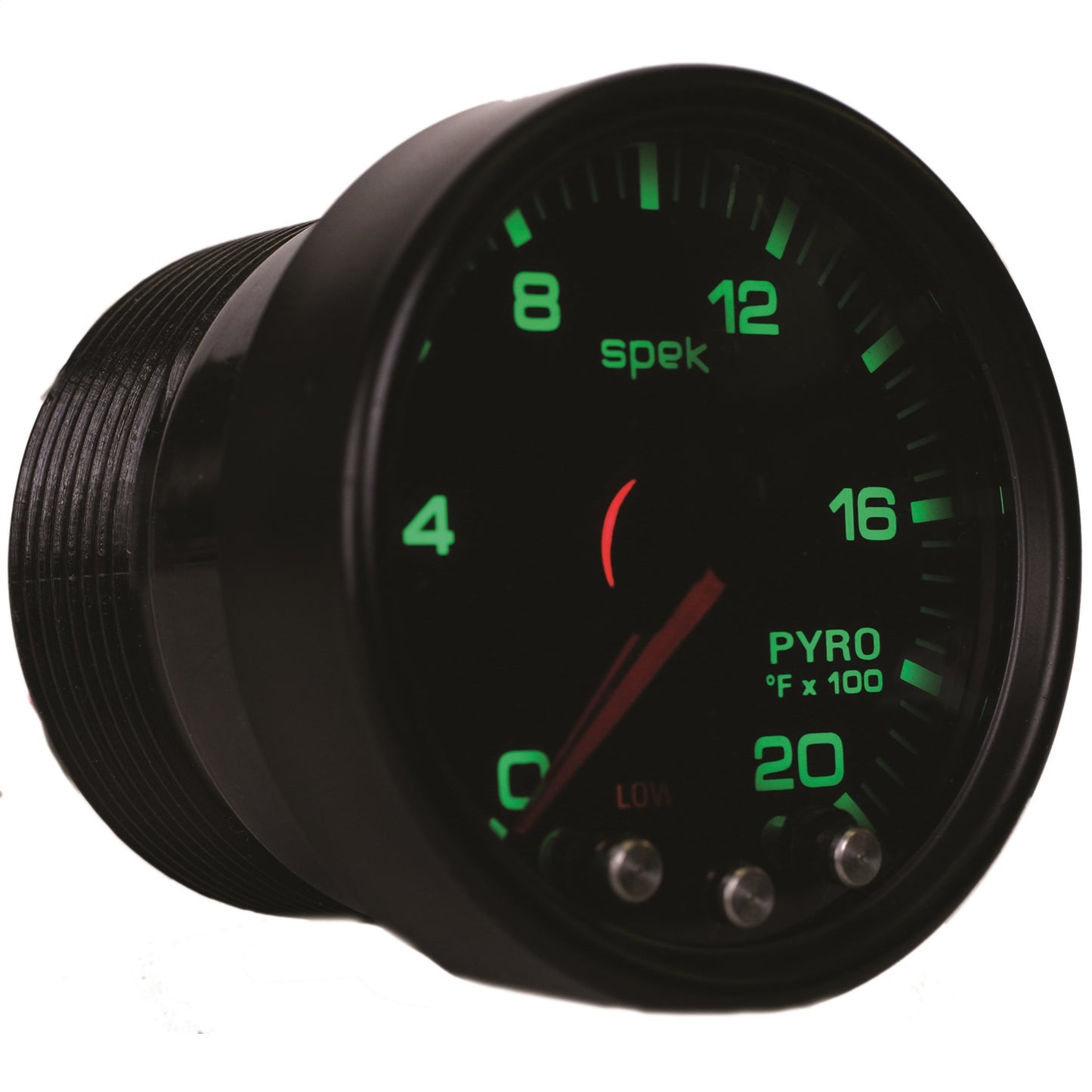 2-1/16 In. PYROMETER 0-2000 Fahrenheit SPEK-PRO BLACK/BLACK