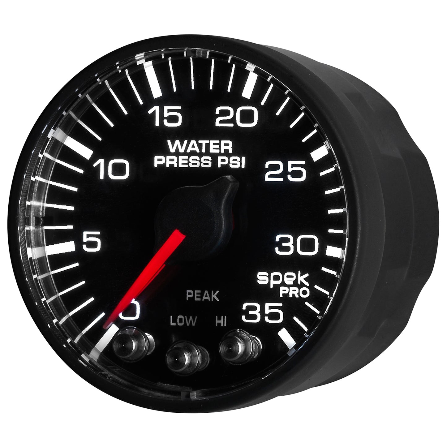2-1/16 In. WATER PRESSURE 0-35 PSI SPEK-PRO BLACK/BLACK