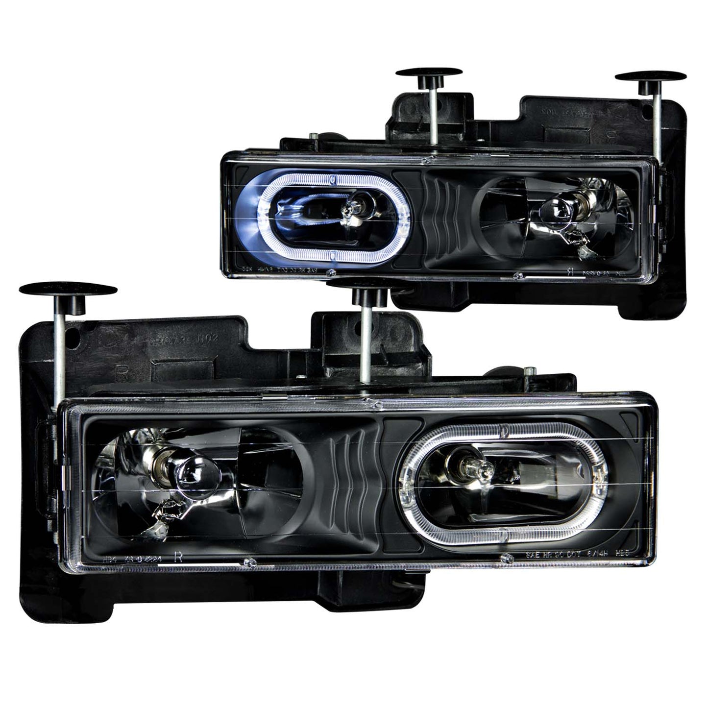 ANZO USA - Crystal Headlight Set W/Halo - 111007