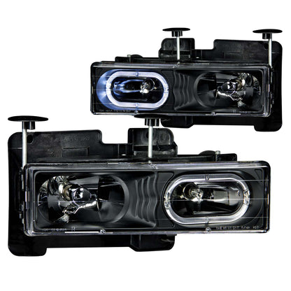ANZO USA - Crystal Headlight Set W/Halo - 111007