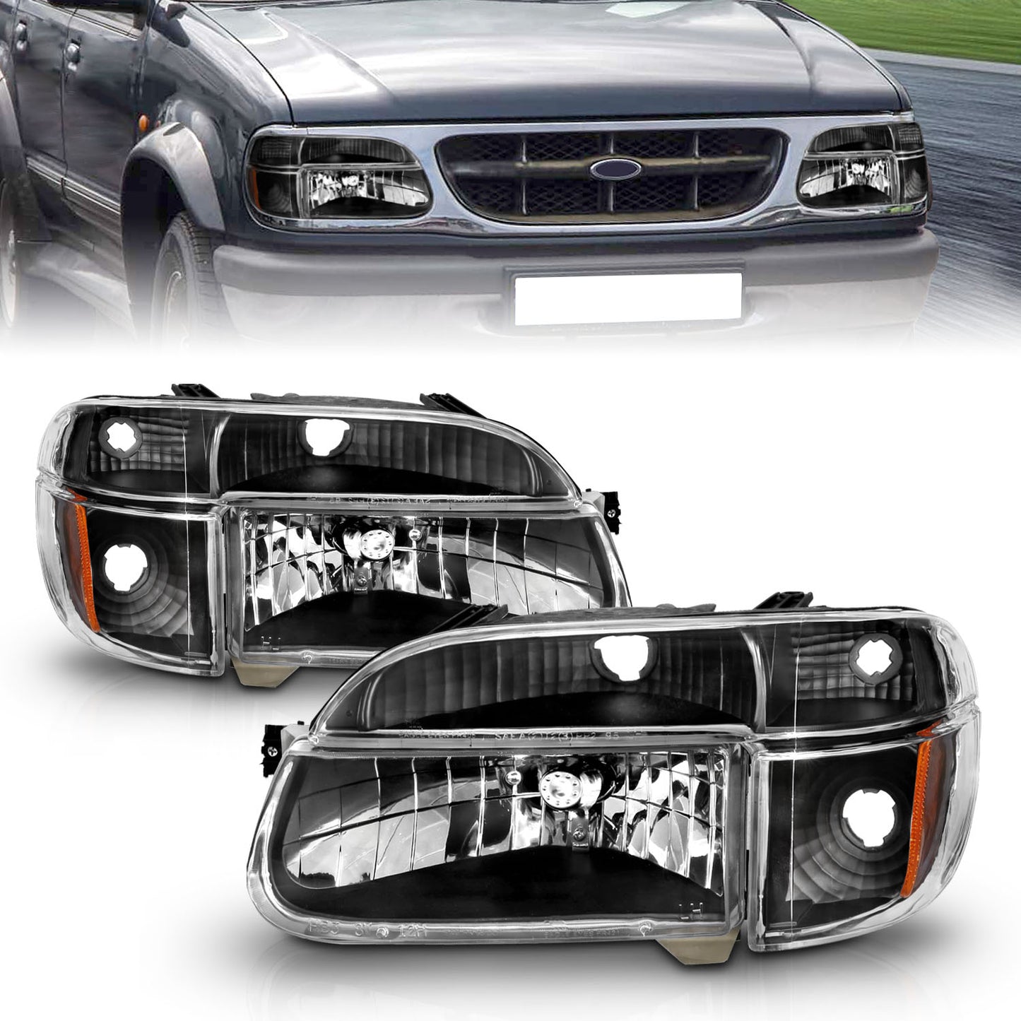 ANZO USA - ANZO USA Crystal Headlights - 111039