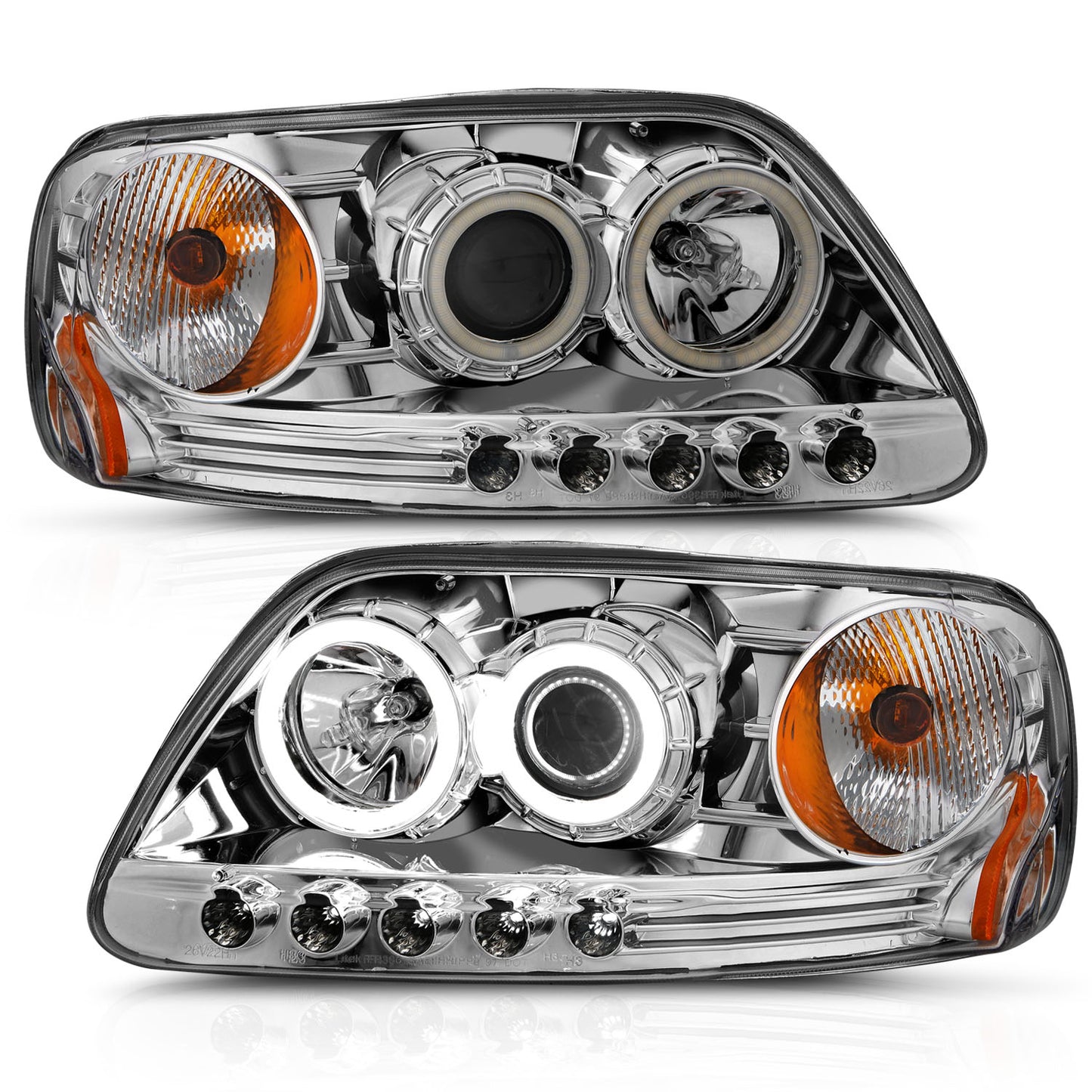 ANZO USA - Projector Headlight Set W/Halo - 111054