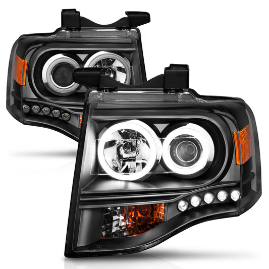 ANZO USA - Projector Headlight Set W/Halo - 111113