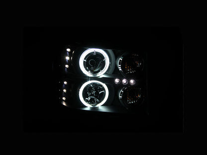 ANZO USA - Projector Headlight Set W/Halo - 111125