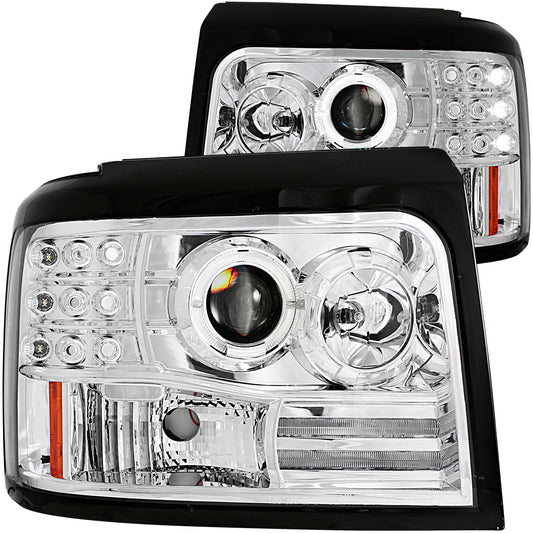 ANZO USA - Projector Headlight Set W/Halo - 111183