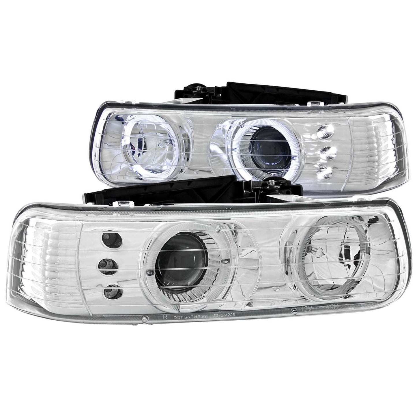 ANZO USA - Projector Headlight Set W/Halo - 111190