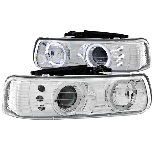 ANZO USA - Projector Headlight Set W/Halo - 111190
