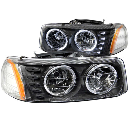ANZO USA - Crystal Headlight Set W/Halo - 111207