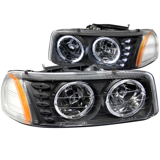 ANZO USA - Crystal Headlight Set W/Halo - 111207