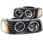 ANZO USA - Crystal Headlight Set W/Halo - 111207