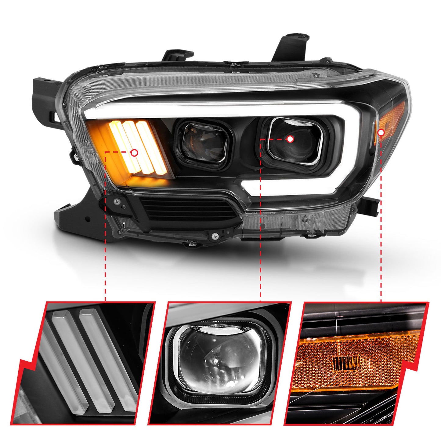 ANZO USA - ANZO USA Projector Headlights - 111379