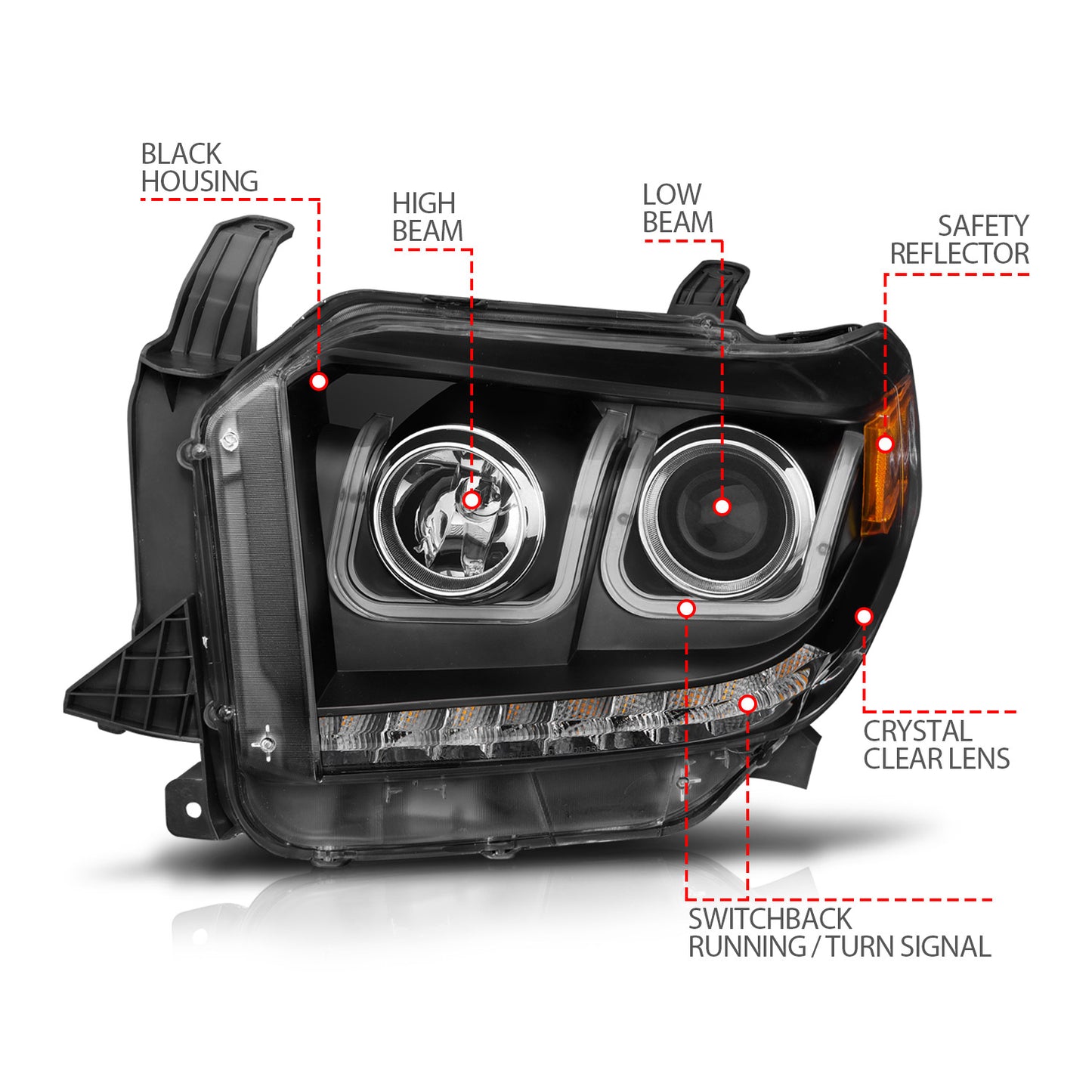 ANZO USA - Projector Headlight Set - 111387