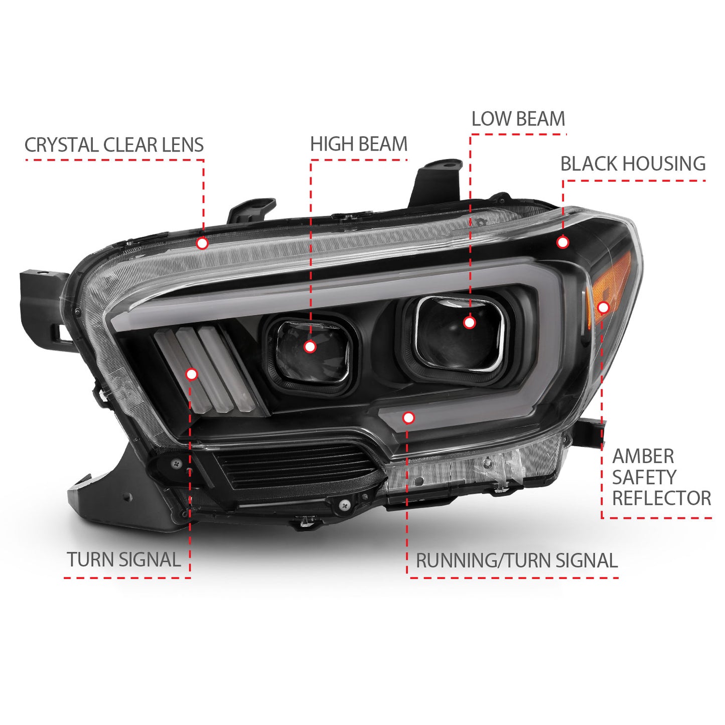 ANZO USA - ANZO USA Projector Headlights - 111397