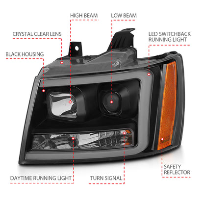 ANZO USA - ANZO USA Projector Headlights - 111402