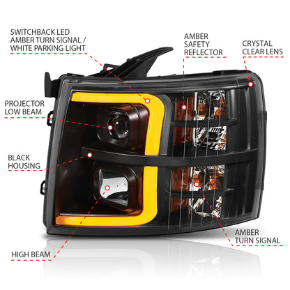 ANZO USA - ANZO USA Projector Headlights - 111410