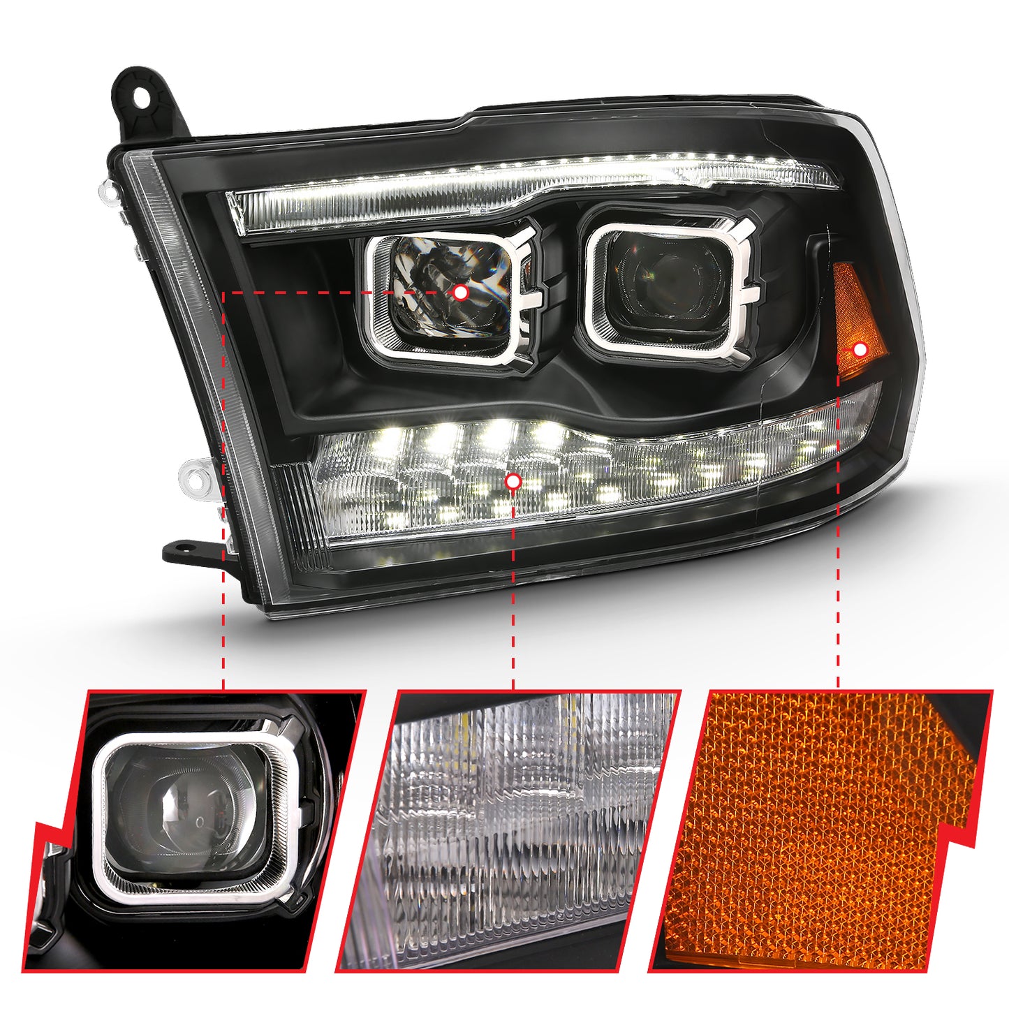 ANZO USA - Projector Headlight - 111441