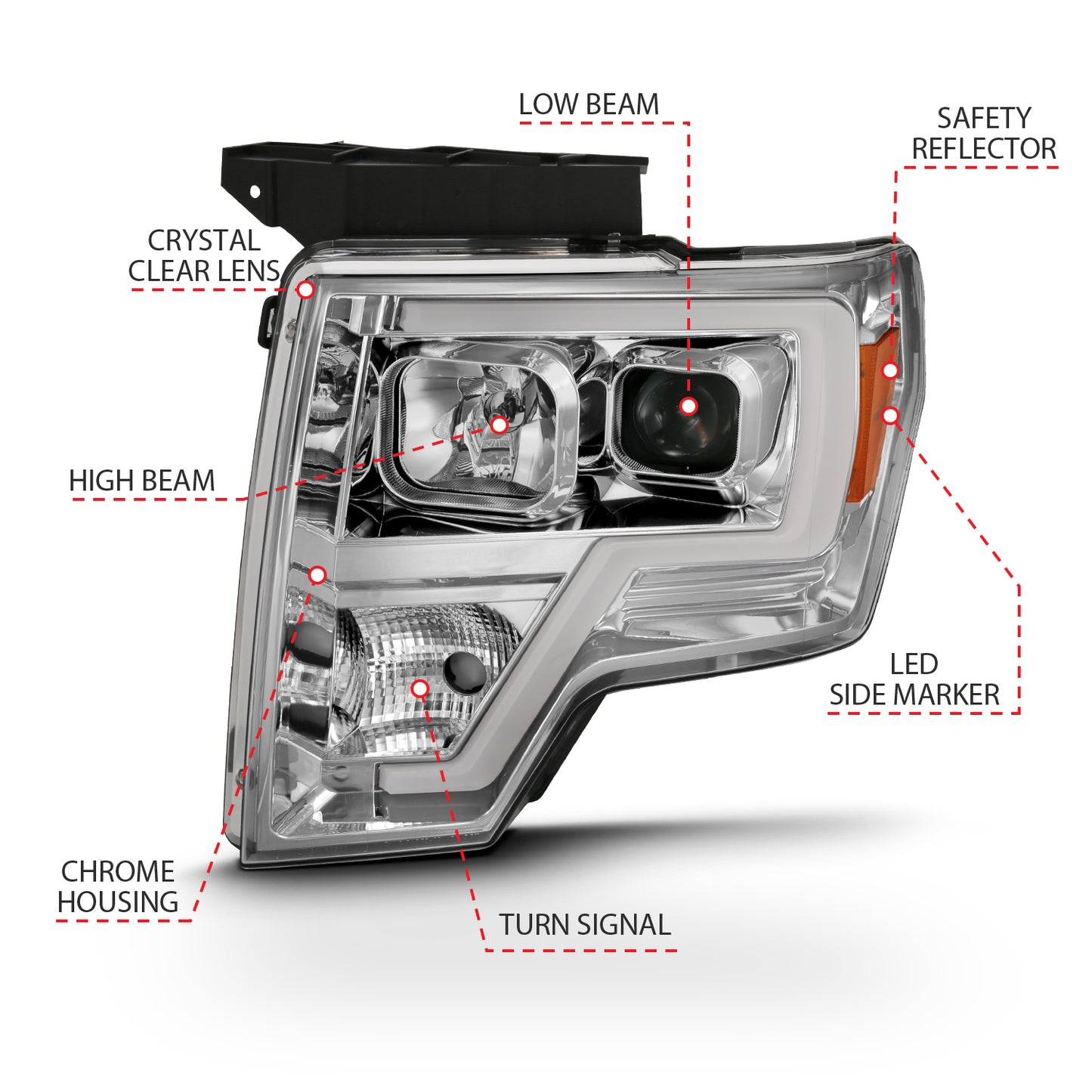 ANZO USA - Projector Headlights - 111444