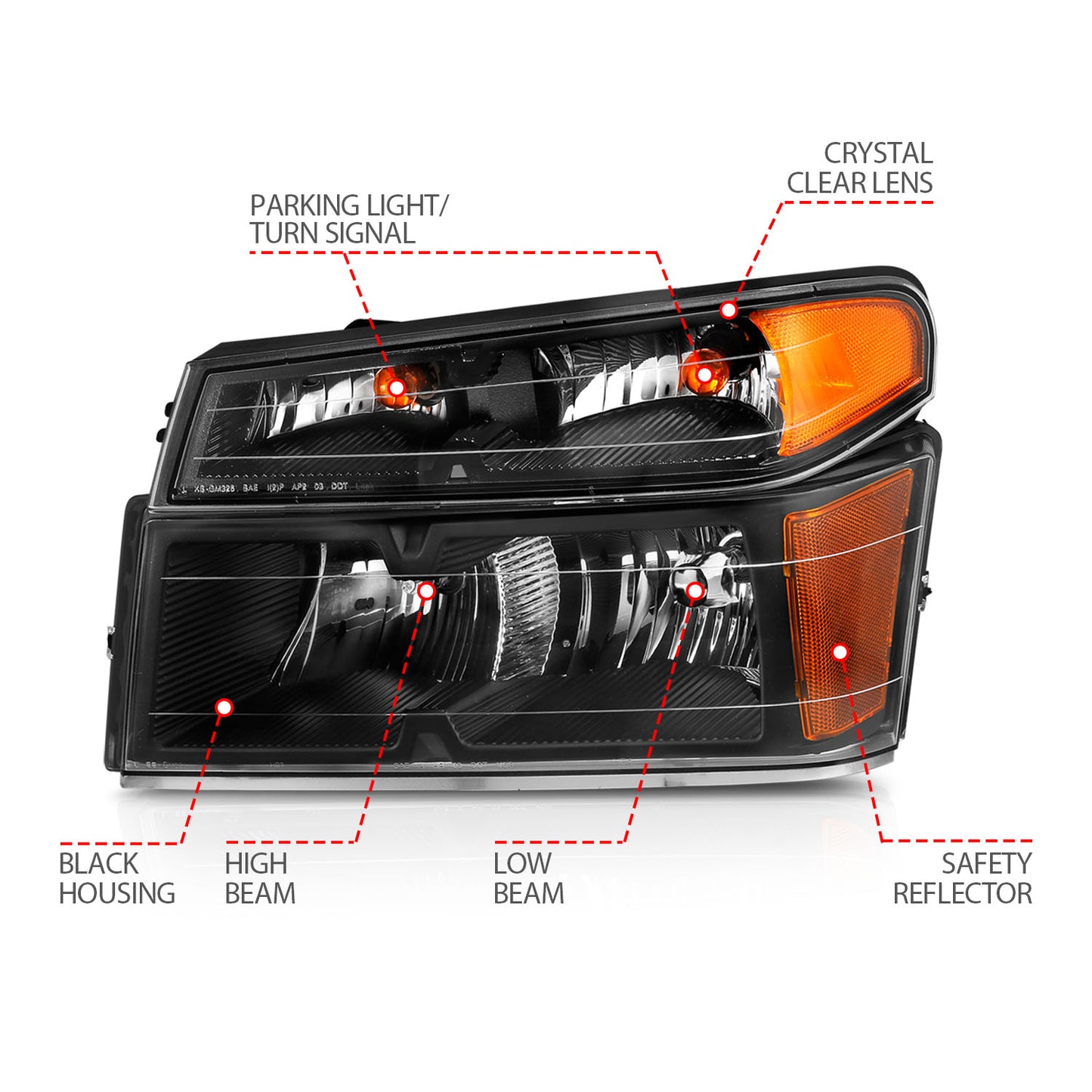 ANZO USA - Crystal Headlight - 111451