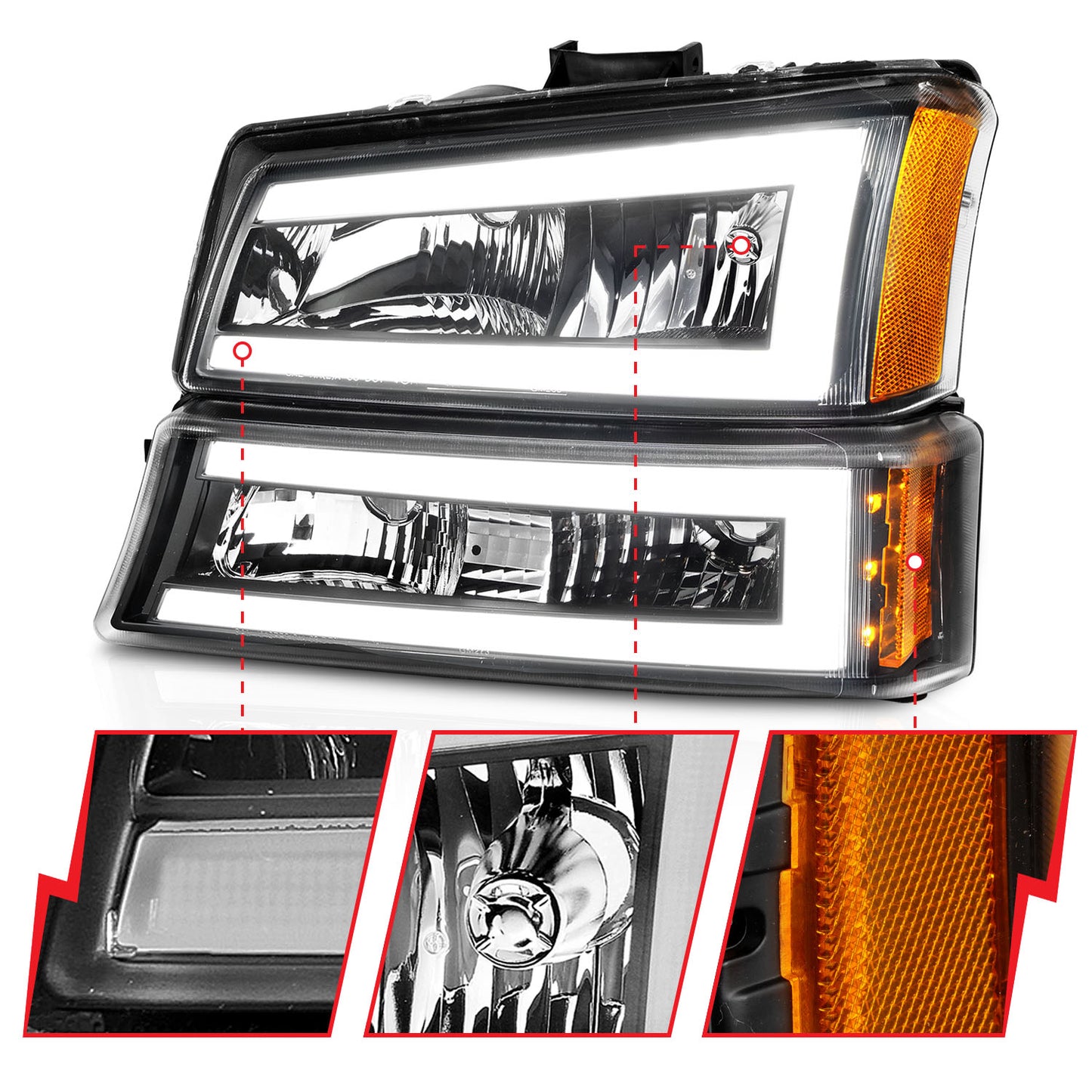 ANZO USA - Crystal Headlight - 111501