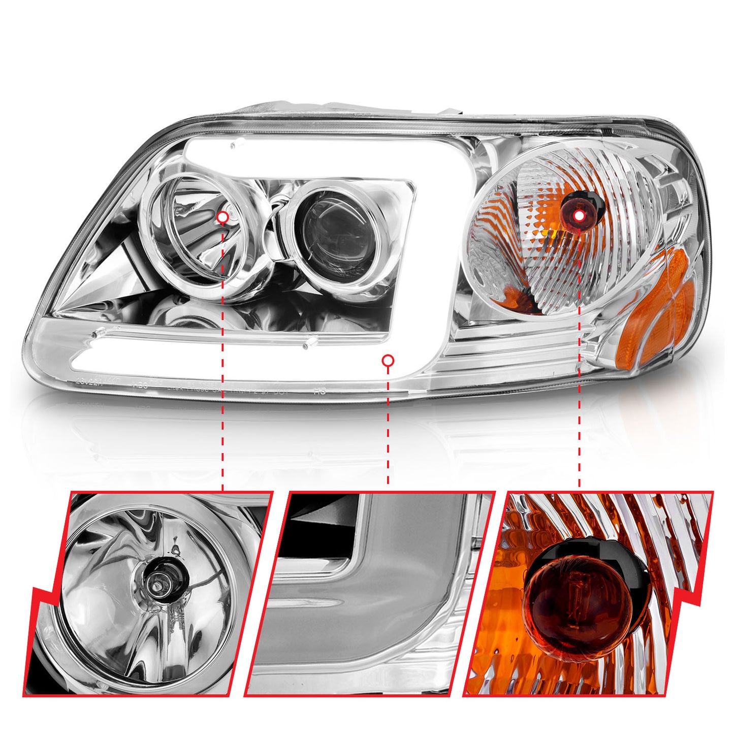 ANZO USA - Crystal Headlight - 111504