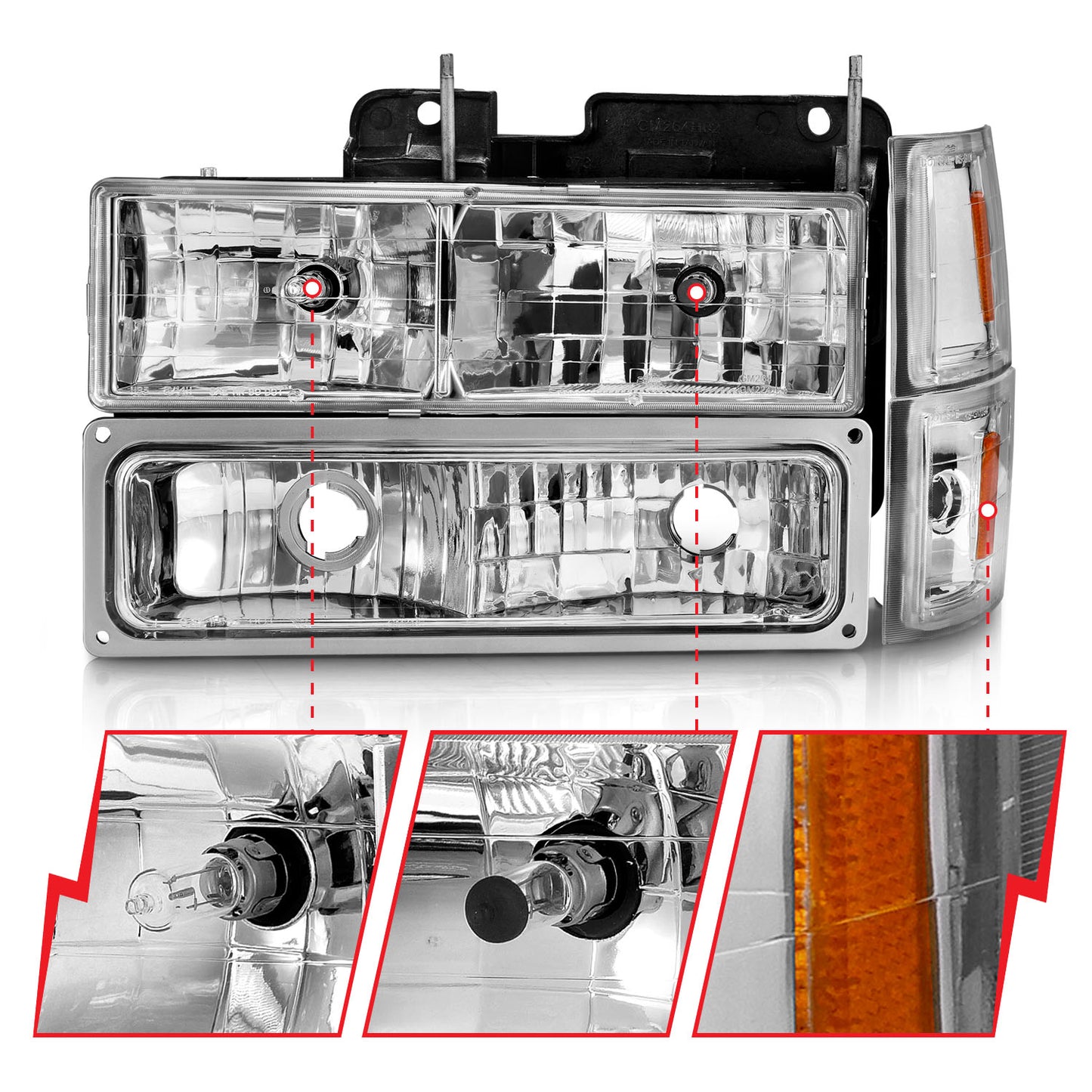 ANZO USA - Crystal Headlight - 111506