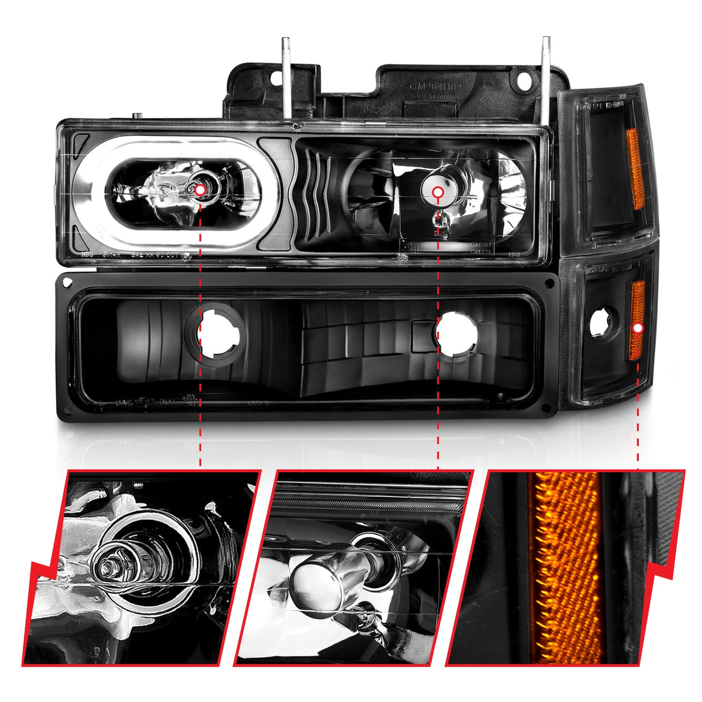 ANZO USA - Crystal Headlight - 111507