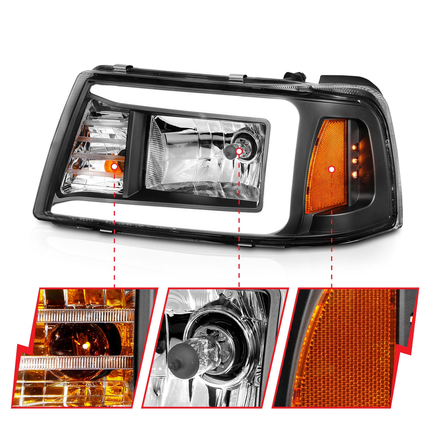 ANZO USA - Crystal Headlight - 111511